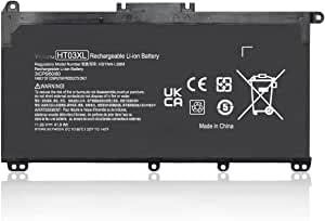 HT03XL TF03XL Laptop Battery Compatible for HP Pavilion 14-CE 14-CF 14-CK 14-DF 14-DH 14-MA 5.5 14Q-CS 14Q-CY 15-CS 15-DA 15-DB 15-CW 17-by 17-CA 240 245 250 255 G7 34 0 348 G5 L11119-855
