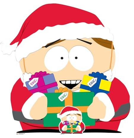 Star Cutouts SC4700 South Park Cartman as Santa Cardboard Cutout (95cm) – Festive Character Display for Christmas Parties, Photos & Fan Gifting