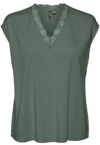 VERO Moda Damen Vmbella Sl Lace Top WVN Noos Vmbella Sl Lace Top WVN Noos (1er Pack)