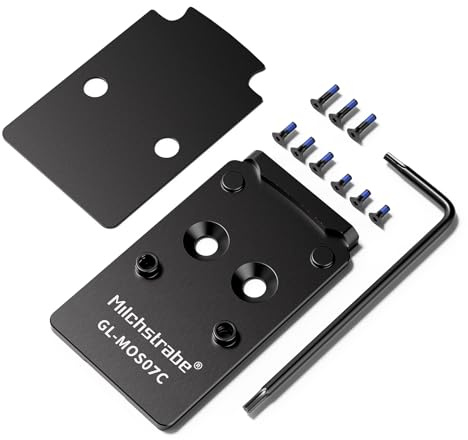 Milchstrabe Adapterplatte, kompatibel mit Glock 17 19 MOS Holosun 407C/507C/508C, Trijicon RMR/SRO 7075T6 Luftfahrt-Aluminium, 0,0000000000000000000000000000000000000000000000000000000000000
