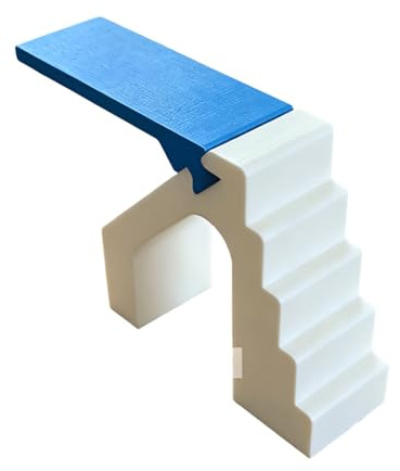 Kalttoy Miniature Swimming Pool Diving Board with Stair Model Figurine for Doll House Accessories Scene Arrangement Doll House Swimming Pool Accessories