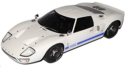 GT-Spirit Ford GT40 MKI Weiss Blau Nr 131 1/18 Modell Auto