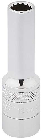 Draper 33730 1/2 Square Drive Hi-Torq 12 Point Deep Socket, 10mm Size