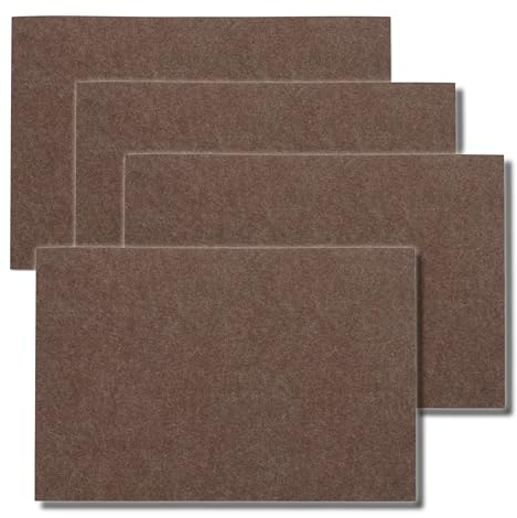 kela Tischset 4-teilig ALIA, Platzdeckchen 45 x 30 x 0,4 cm, Filz Platzsets abwaschbar, braun