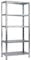 Schulte Regalwelt Steckregal mit 5 PowerMAX Fachböden, 85 kg Tragkraft, 200x120x50 cm (HxBxT), verzinkt (Lagerregal, Werkstattregal, Kellerregal, Garagenregal, Metallregal