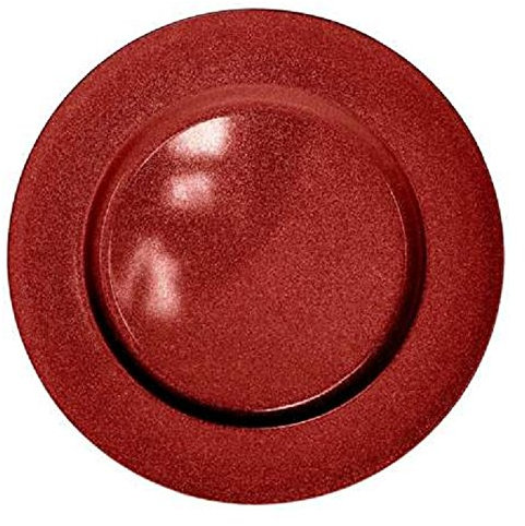 Set 6 Red 33cm Glitter Charger Plates Christmas Decoration Table Settings