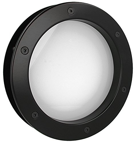 MLS Bullauge B4000 A8 Rundfenster Aluminium schwarz matt (Glas: Matt, Durchmesser: 25cm)