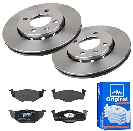 ATE 2 Bremsscheiben Ø239 Belüftet + Bremsbeläge für VW Lupo Polo 6N1 6N2