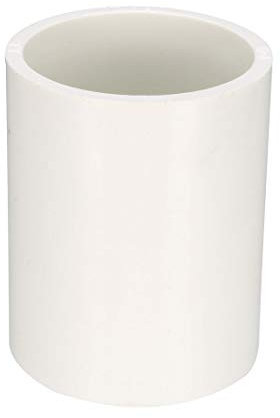 sourcing map 1pcs Manchon PVC 40mm raccord Tuyau droit raccord connecteur adaptateur blanc