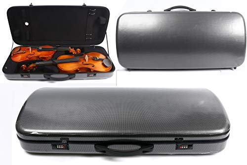 Yinfente Custodia doppia per violino 4 4 in fibra di carbonio