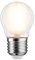 Paulmann LED Tropfen, Ø 45 mm, 6,5W = 60W, E27, 806 lm, matt, 2700 K