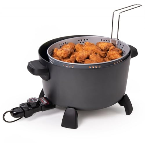 National Presto Presto 06009 10-quart Kitchen Kettle XL Steamer Multi-Cooker, Black