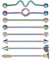Kzslive Industrial Barbell Ring 14G Stainless Steel Industrial Piercing Industrial Bar Industrial Cartilage Earring