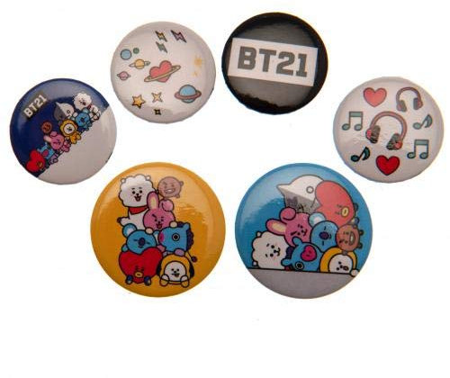 BT21 Button-Set, offizieller Merchandise-Artikel