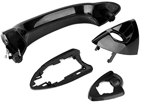 EVGATSAUTO Außentürgriff Front links Fahrerseite für E53 X5 2000-2006 | 51218257737 | ABS Kunststoff | Neuer OEM Ersatz | Schwarz