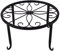 LDIW Portafiori in Ferro Battuto, Supporto per Fiori Garden Alzata Fioriera Holder Scaffale Stand di Piante per Interni/Esterni Accessori Giardinaggio,Nero,2pcs