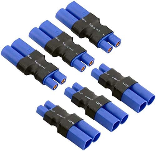 3Pairs No Wires EC3 to EC5 Plug Female Male Adapter Wireless Connector for RC FPV Drone Car Lipo NiMH Battery Charger ESC(6pcs)