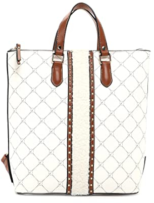 Tamaris Rucksack Anastasia Teddy 31424 Damen Rucksäcke Material Mix ecru 320 One Size