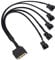 Kühler Lüfter Adapter Kabel, 15 Pin SATA auf 5 x 3 Pin / 4 Pin PWM 12V PC-Gehäuselüfter Stromadapterkabel, (PWM-Anschluss) auf 15 Pin SATA Computerkühler Kühlung Lüfter Splitter Y Stromkabel …