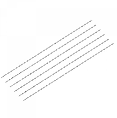 sourcing map HSS (Alta Velocidad Acero) Extra Largo Helicoidales broc*s, 1.5mm broc* Diámetro 160mm Largo 6uds