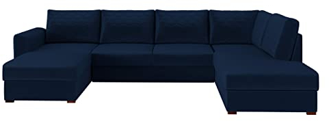 Mirjan24 Ecksofa Wilma Premium, 2 Bettkasten und Schlaffunktion, Eckcouch Polsterecke Sofa Couchgarnitur Schlafsofa Bettsofa (Magic Ve. 2216 + Magic Ve. 2216 + Magic Ve. 2216 P137, Seite: Rechts)