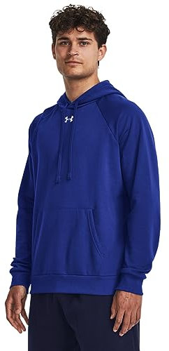 Under Armour Herren UA Rival Fleece Hoodie Sweatshirt, (400) Royal/White, XXL