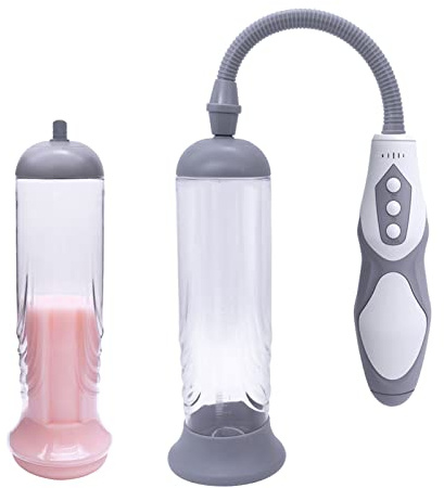 Bomba de Pene Eléctrica Hombre, bomba de vacío para pene, dispositivo de bomba de erección recargable, bombas automáticas para pene para masturbador masculino para hombres, bomba de agrandamiento