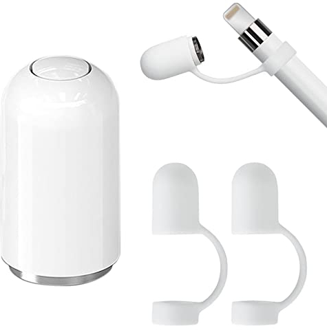 Lamkrtlp Magnetic Replacement Cap Compatible with Apple Pencil 1st Generation, with 2 Pack Cap Holder