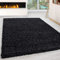 Giancasa Shaggy Hochflorteppich 140 x 200 cm [HOCHWERTIGER LANGFLORTEPPICH FÜR WOHNRÄUME] - Hochwertige Kunstfasern, pflegeleicht und strapazierfähig - Anthrazit für Wohnzimmer, Schlafzimmer, Flur