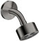 hansgrohe AXOR One Duschkopf 75 1 Strahlart wassersparend mit Brausearm, Ausladung 116 mm, 48490330, Farbe: Polished Black Chrome