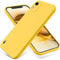 EasyShow Compatible with Nokia C12 Case, Liquid Silicone Gel TPU Case, Gel Rubber with Microfiber Case Cover, with Suitable for Nokia C12 Shockproof cover (Yellow)