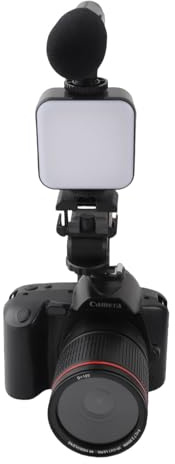 4K 64MP Digitalkamera für Fotografie mit Nachtsicht, 3 Zoll IPS Bildschirm Wi Fi Digitalkamera 16 fach Zoom 120 Grad Weitwinkel, Fülllicht für Videoaufnahmen