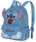 Disney Disney Sac À Dos Heady Mixte Petit Sac à Dos Fashion Tongue, Bleu Stitch, Taille Unique