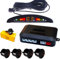 Kit 4 Sensori di Parcheggio Auto con Display LED Cicalino per Avvertimento Acustico Colore Nero o Grigio