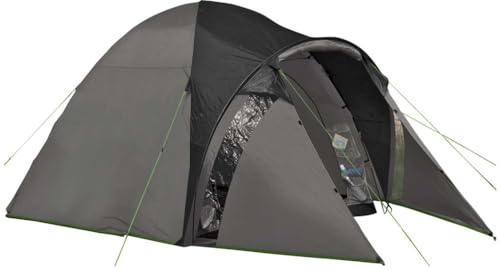 BERGER Kiwi NZ Camping Zelt für 4 Personen | Campingzelt leicht, stabil & wasserdicht | Kuppelzelt (doppelwandig) mit verschließbarem Vorraum | Tunnelzelt mit Lüftung & Moskitonetz an der Schlafkabine