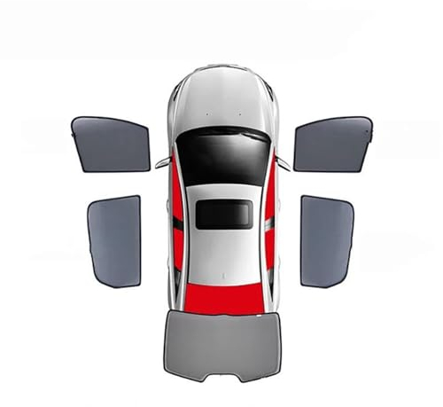 Sonnenblende PKW Für Toyota Für CHR Für CH-R 2016-2022 Magnetische Auto Sonnenschutz Visier Frontscheibe Rahmen Vorhang Hinten Seite Fenster Falten Sonnenblende (Color : 5PCS)