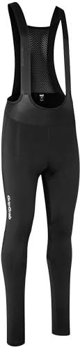 GripGrab PACR Wasserabweisende Winter Bib Tights Herren Radhose mit Polster | Winddichte Thermo Trägerhose Lang mit Elastic Interface Sitzpolster - Fleece Softshell für Rennrad, MTB und Gravel Bike