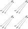 Echwave 12 Pcs Extra Long Mixing Spoons Spiral Pattern Bar Cocktail Shaker Spoon Barware Stirring Spoon for Tea Coffee Ice Cream