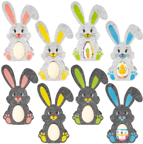 BOFUNX 8pcs Hasen Box Osterhasen Tüten Geschenktüten Ostereier Verpackung Geschenk Ostertüten für Basteln Kinder Geschenkverpackung Ostergeschenk