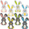 BOFUNX 8pcs Regalo di Pasqua, Portauova Pasquale in Feltro Porta Uovo di Pasqua Decorazione Tasche Uova Coniglietto Decorazioni Pasquali Fai da Te per Bambini Adulti Festa