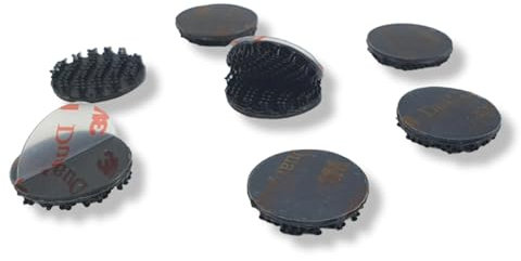 3M Klebeband Dual Lock SJ3550 SJ 3550 CF duallock Klettpad Klettband 3M Klettpads EXTRA STARK (Schwarz, 20mm Durchmesser - 12 Stück)