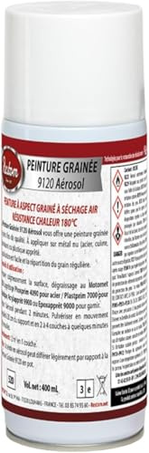 Restom - Peinture grainée 9120 Rouge - 400mL - Peinture aérosol grain fin
