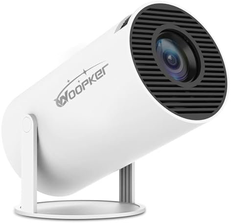 Mini proiettore 4K Android 11 WiFi6 BT 5.0 proiettore portatile proiettore proiettore 180° girevole Vision Beam proiettore per camera da letto, film all'aperto proiettore e schermo