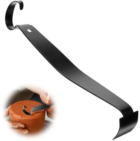 GEEHUA Pottery Trimming Tools, Stainless Steel Mud Tools Versatile Double Ended Trimming Tool Clay Sculpture Carving Tool for Pottery and Ceramics Clay Art Craft