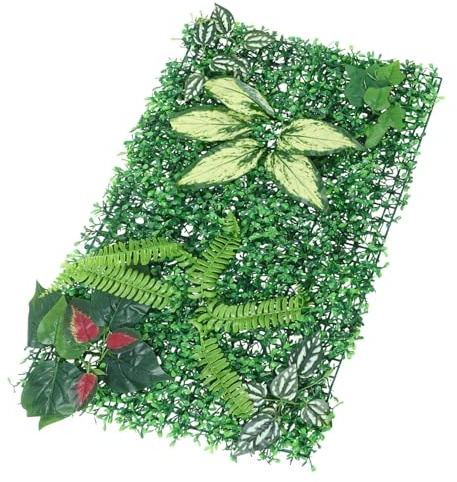BESPORTBLE Panneau Mural de Haie Artificielle Décoration Murale Végétale Plantes Murales Artificielles