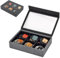 MITER Tragetasche für FiiO iBasso Sony Shanling HiBy Cayin Astell & Kern Questyle, handgefertigte Acryl-Fenster harte Aufbewahrungsbox für IEM-Kopfhörer + Audio-Player (hellschwarzes Acryl 6