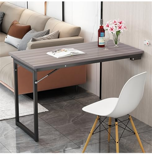 Pounjsd platzsparender esstisch ausziehbar, Wandtisch Klappbar, Schwimmender Esstisch,Klappbarer Wandtisch, für Esszimmer Wohnzimmer Schlafzimmer Balkon Küchentisch