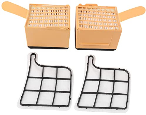 Aboiled Filterset 2 Motorschutzfilter (Motorfilter) + 2 HEPA (Mikro) Filter/Mikrofilter/Hepafilter Geeignet Fuer Kobold VK 135, 136, VK135, VK136
