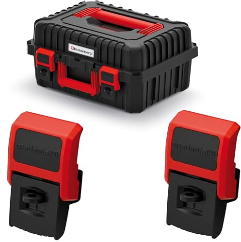 2x Clip on Verschluss für KHV-Boxen Spannverschluss Set Kunststoff Verschluss für Werkzeugkasten für Toolbox Kistenberg Kistenverschluss