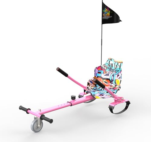 Go-Kart-Zubehör für Hoverboard mit 6,5-10 Zoll Rädern, Go-Kart-Zubehör (Rosa)
